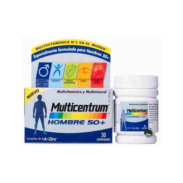 Multicentrum hombre 50+ 30 comprimidos