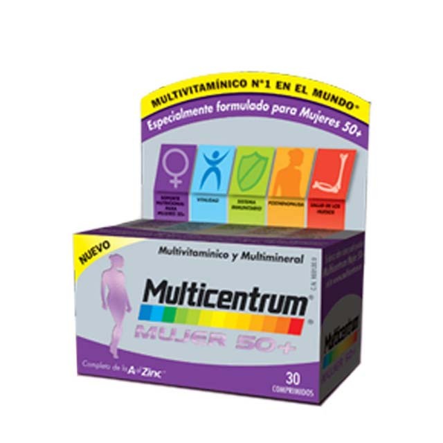 Multicentrum mujer 50+ 30 comprimidos