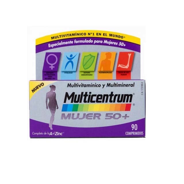Multicentrum mujer 50+ 90 comprimidos